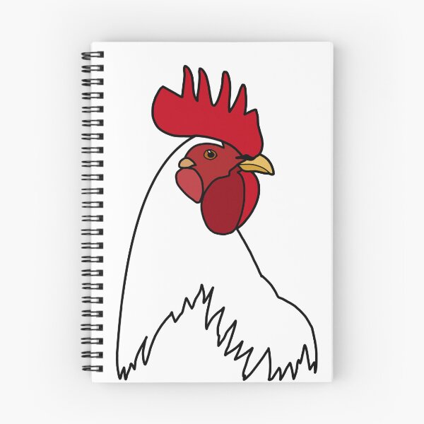 Item preview, Single Comb White Leghorn Rooster Head designed and sold by bakerchkenranch.