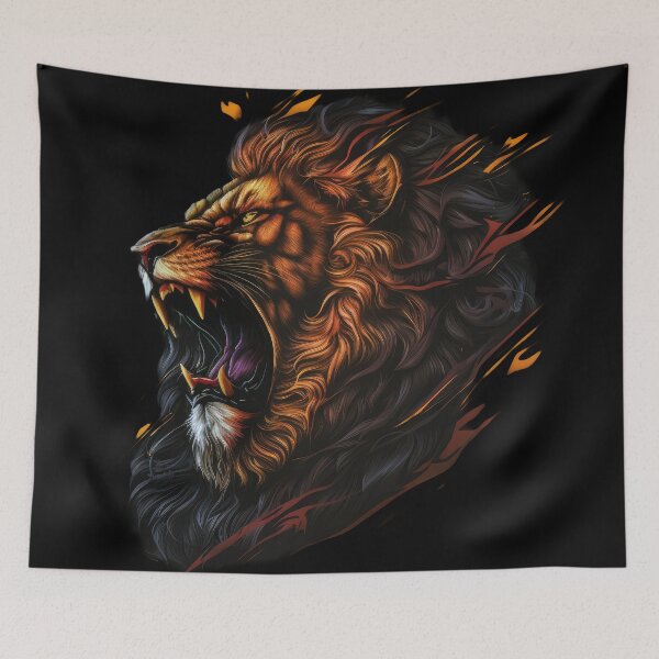 Item preview, Angry Roar Lion designed and sold by Sintivastore.