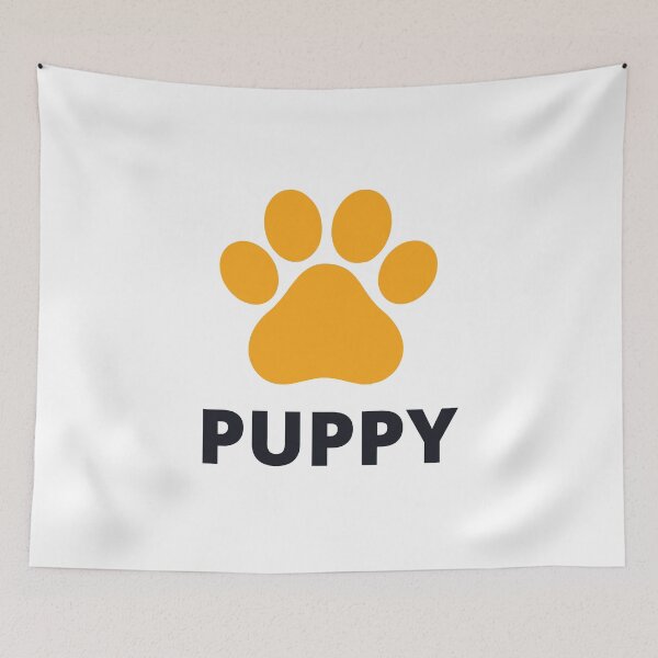 Item preview, Orange Cute Puppy Play Paw designed and sold by stephenop92.