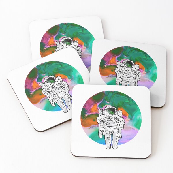 Item preview, Psychedelic Astronaut and Planet | Abstract Astronaut | Space Art designed and sold by Colorcore.