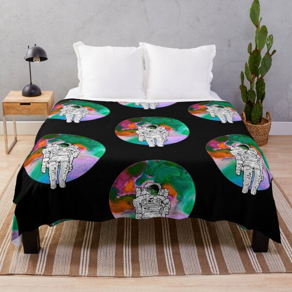 Item preview, Psychedelic Astronaut and Planet | Abstract Astronaut | Space Art designed and sold by Colorcore.