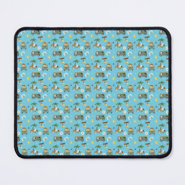 Item preview, California Dreaming Pets on Vacation Retro Pattern designed and sold by Art by Jess.