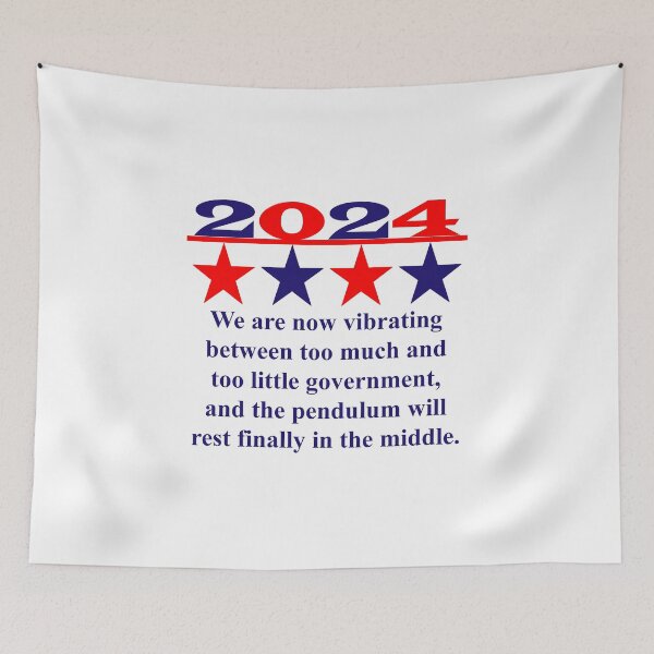 Item preview, We Are Now Vibrating Between - Political Quote  designed and sold by CrankyOldDude.