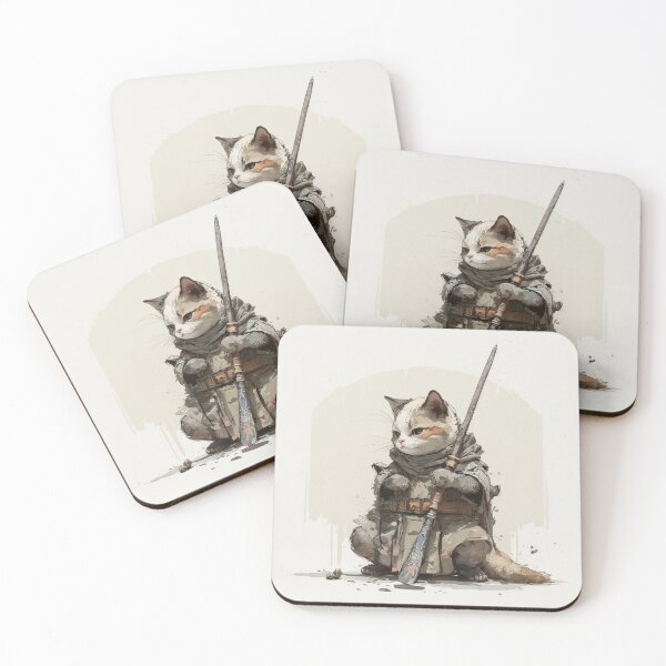 Item preview, Samurai Cat Design 4 designed and sold by PrintedBeat.