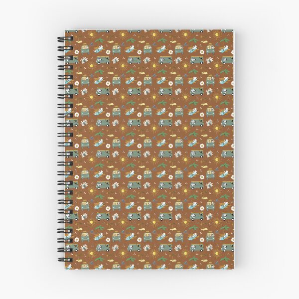 Item preview, California Dreaming Pets on Vacation Retro Pattern in Terra Cotta designed and sold by Art by Jess.