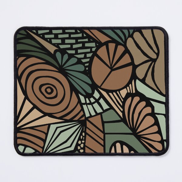 Item preview, abstract organic shapes jungle colors designed and sold by Une Affaire de Filles.