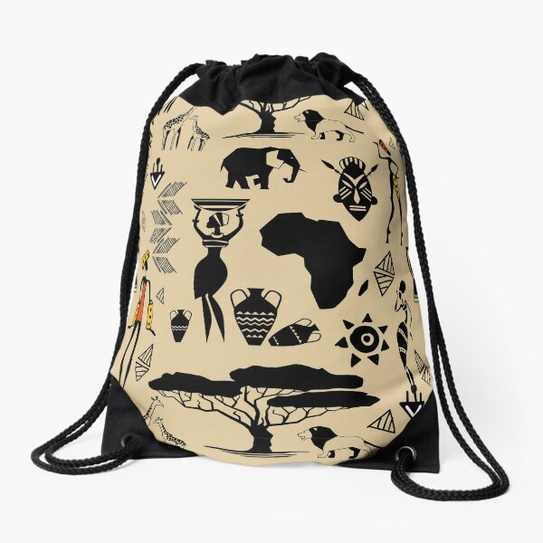 african Drawstring Bag