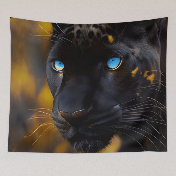 Item preview, Rare Beauty: The Blue-Eyes Black Panther's Majesty designed and sold by PosterManiaRo.