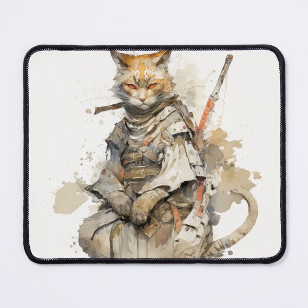 Item preview, Samurai Cat Design 5 designed and sold by PrintedBeat.