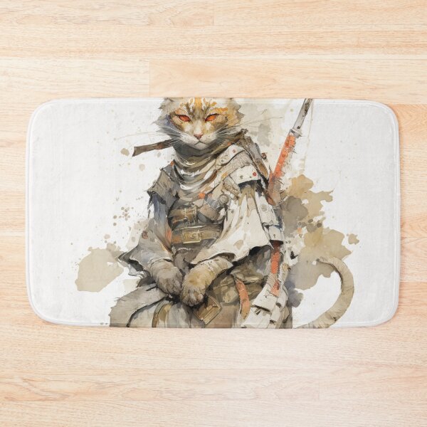 Item preview, Samurai Cat Design 5 designed and sold by PrintedBeat.