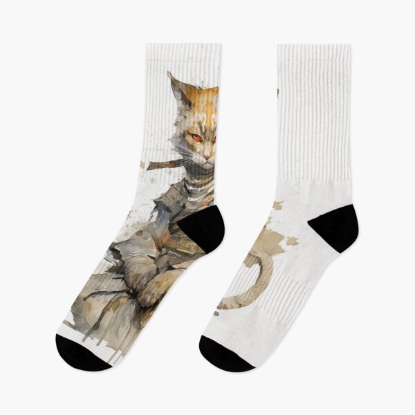 Item preview, Samurai Cat Design 5 designed and sold by PrintedBeat.