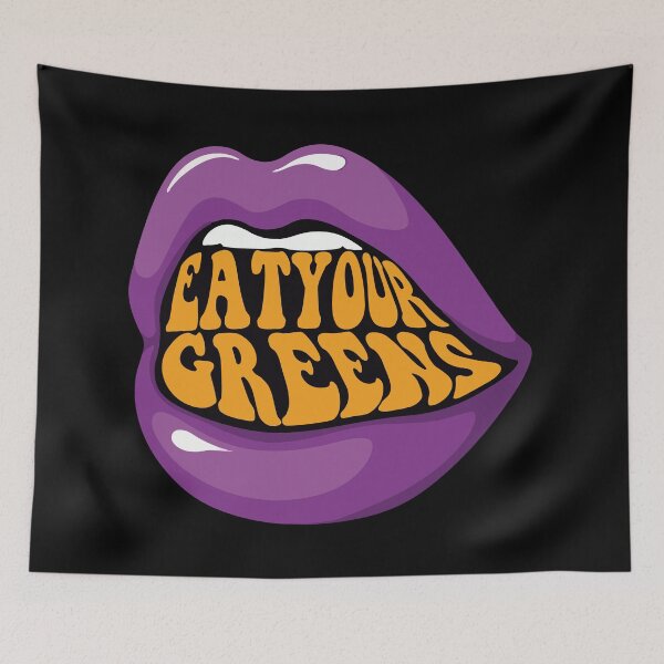 Item preview, Eat your greens | Healthy quote designed and sold by CatchyFunky.