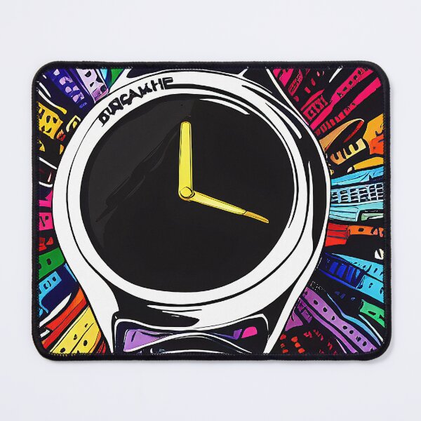 Item preview, Colored watch with gold hands, square format designed and sold by Flairh-Art.