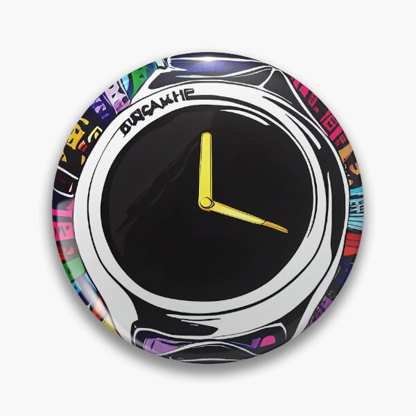 Item preview, Colored watch with gold hands, square format designed and sold by Flairh-Art.