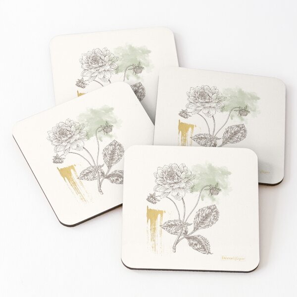Artikelvorschau, Botanische Skizze der Dahlie entworfen und verkauft von Decorifique.