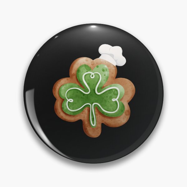 Artikelvorschau, St. Patricks Day Baker Big Clover Lebkuchen entworfen und verkauft von FreeMind-Design.