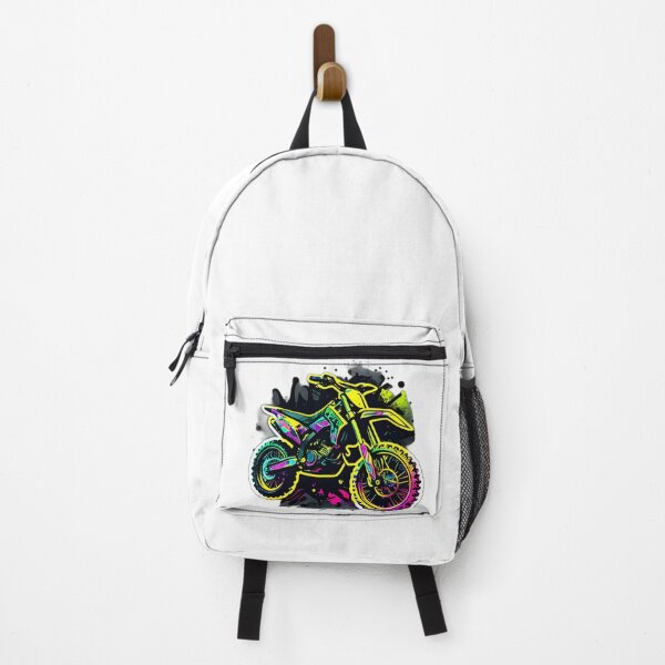 Item preview, Motocross Dirt Bike Cyberpunk Colorful Neon designed and sold by beluxe.