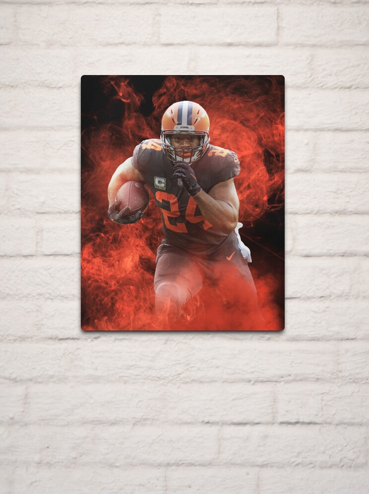 Nick Chubb Cleveland Sports Art Sticker for Sale by JRoseGraphics