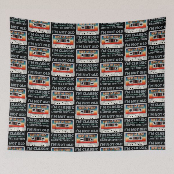 Item preview, VINTAGE BEST OF 1980 ALL ORIGINAL PARTS LIMITED EDITION RETRO VINTAGE FUNNY DISTRESSED CASSETTE BIRTHDAY GIFT designed and sold by Kipcio.