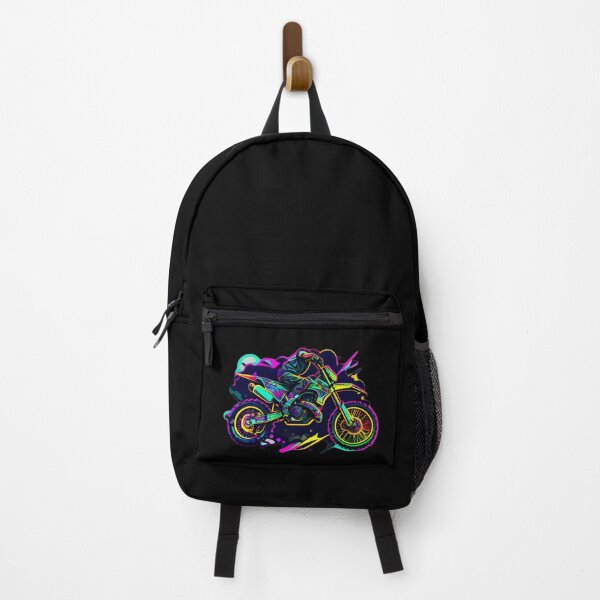 Item preview, Motocross Dirt Bike Cyberpunk Colorful Neon designed and sold by beluxe.