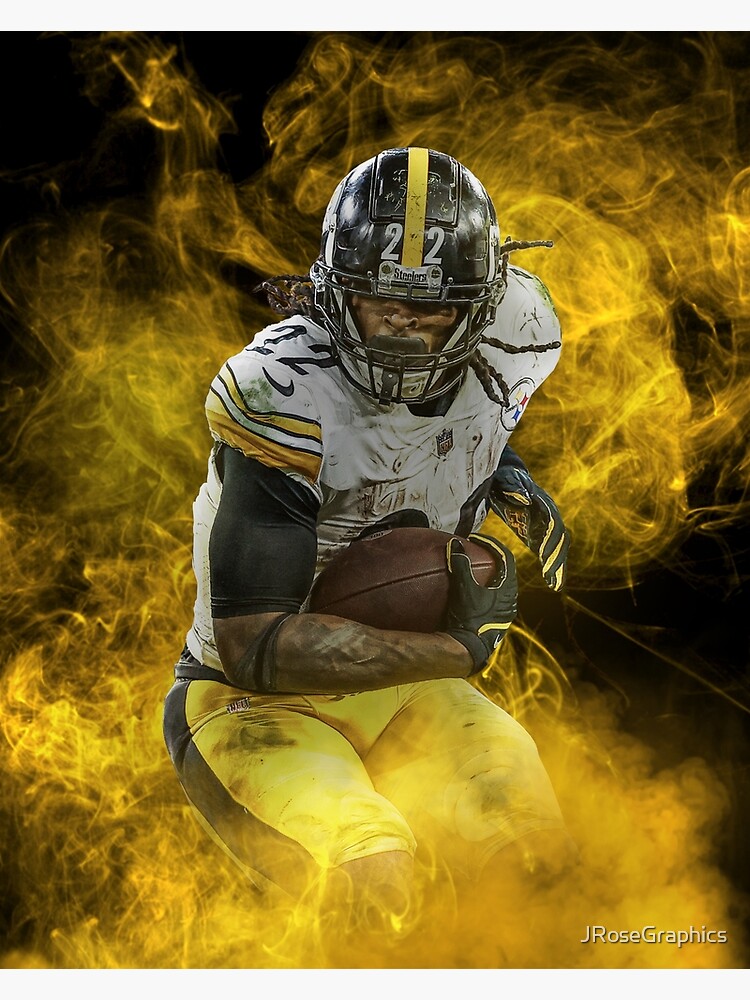 Najee Harris Football Paper Poster Steelers 3 - Najee Harris - Posters and  Art Prints