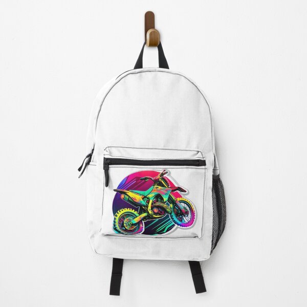 Item preview, Motocross Dirt Bike Cyberpunk Colorful Neon designed and sold by beluxe.