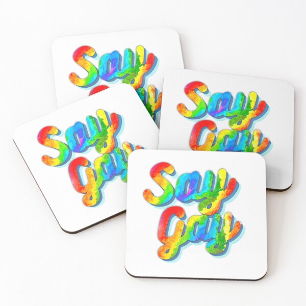 Item preview, decir gay | Tipografía del arco iris | Protesta de Say Gay Bill designed and sold by Colorcore.