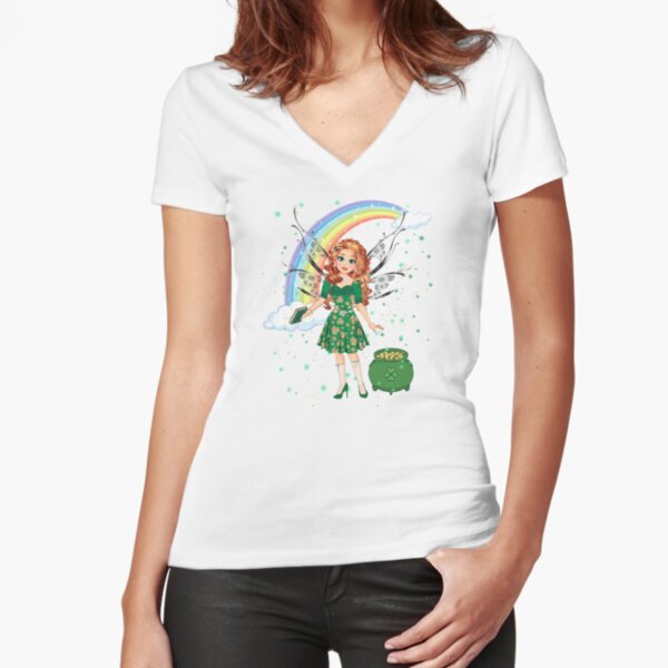 Fitted V-Neck T-Shirt