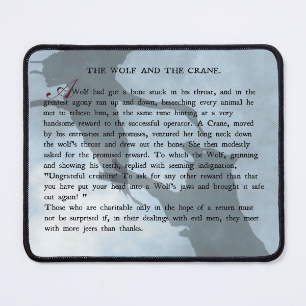 Item preview, Aesops fable The Wolf and The Crane  designed and sold by Artorioum.