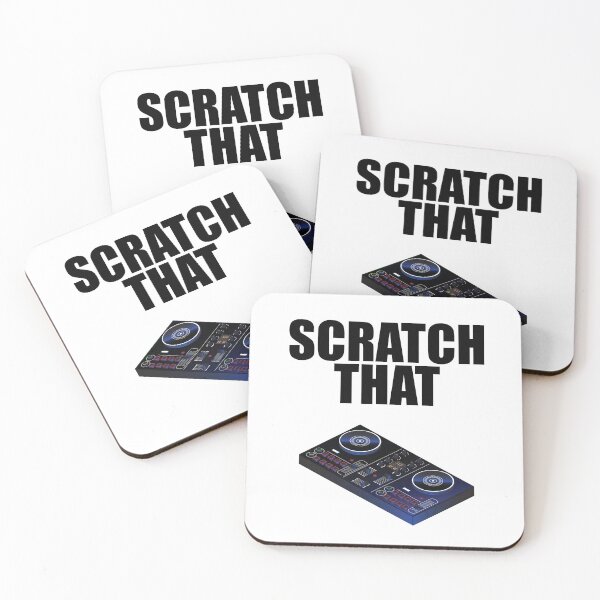 Item preview, Scratch that, funny DJ design, mixing, scratching, music, gift for dj, disc jockey, turntable, dj controller designed and sold by wondertree.