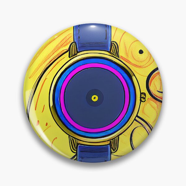 Item preview, Purple, yellow and gold watch, square format designed and sold by Flairh-Art.