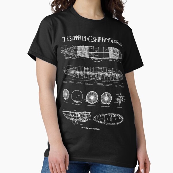 Item preview, Hindenburg German Zeppelin Airship Detailed Blueprint Diagrams Gift designed and sold by Maljonic.