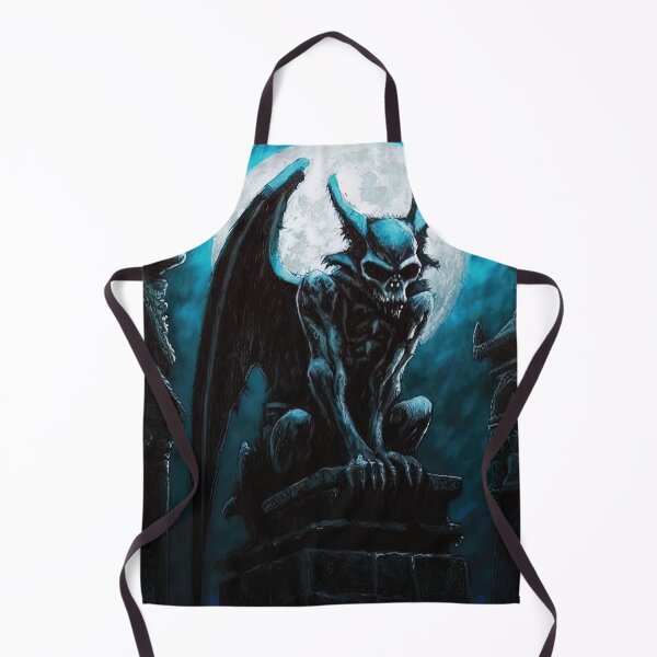 Item preview, Blue Gargoyle in Cemetery designed and sold by Critical Meltdown.
