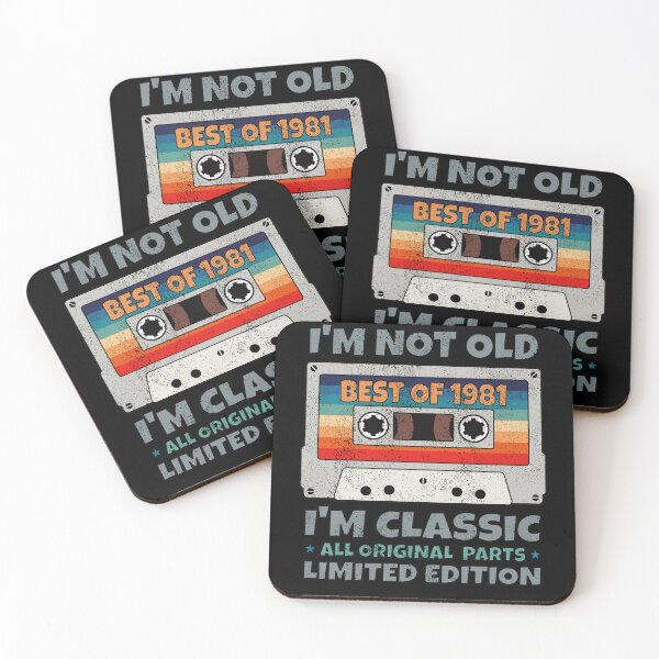 Item preview, VINTAGE BEST OF 1981 ALL ORIGINAL PARTS LIMITED EDITION RETRO VINTAGE FUNNY DISTRESSED CASSETTE BIRTHDAY GIFT designed and sold by Kipcio.