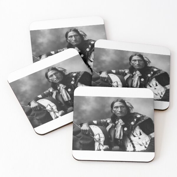 Item preview, Oglala Sioux Warrior Eddie Plenty Holes c. 1899 designed and sold by Daniel Hagerman.