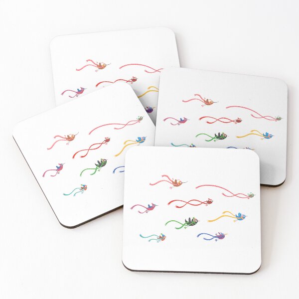 Item preview, Birds with scarfs designed and sold by Claske.
