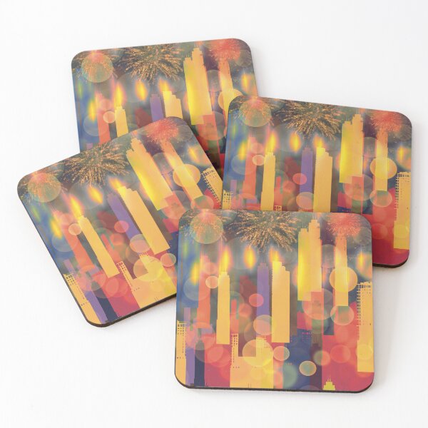 Item preview, City lights gold designed and sold by chuckletuckle.