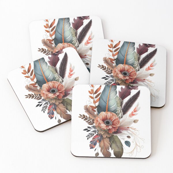 Item preview, Boho Floral Ornaments designed and sold by Gadgetaliciouss.