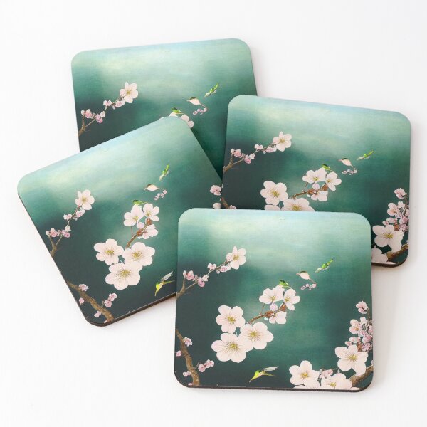 Item preview, "Transient Beauty: Cherry Blossoms and Birds Embrace the Ever-Changing Sea" designed and sold by James Green.
