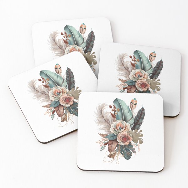 Item preview, Boho Floral Ornaments designed and sold by Gadgetaliciouss.