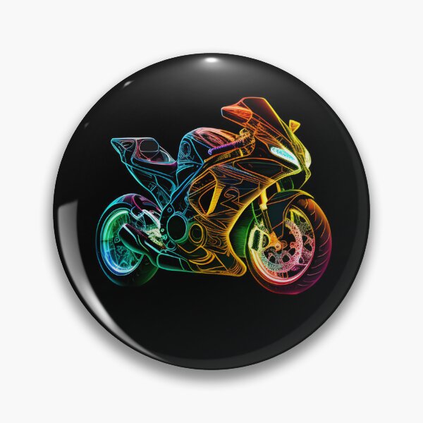 Item preview, Cyberpunk Neon Colorful Futuristic Superbike designed and sold by beluxe.