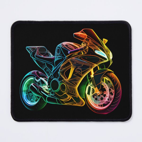 Item preview, Cyberpunk Neon Colorful Futuristic Superbike designed and sold by beluxe.