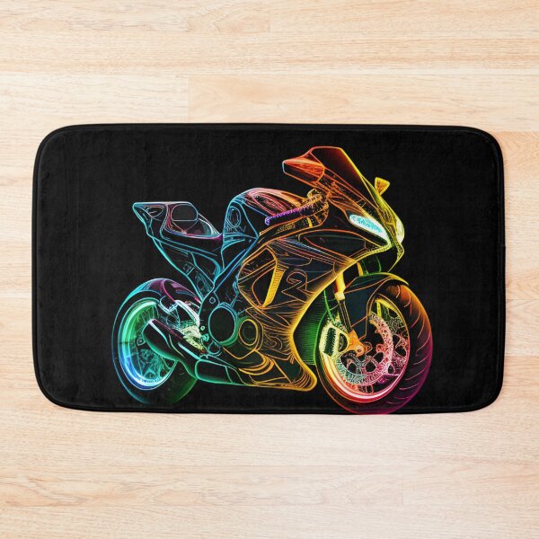 Item preview, Cyberpunk Neon Colorful Futuristic Superbike designed and sold by beluxe.