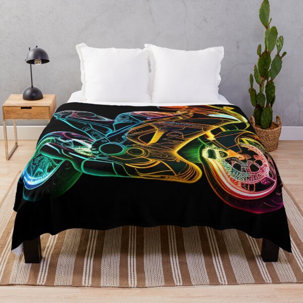 Item preview, Cyberpunk Neon Colorful Futuristic Superbike designed and sold by beluxe.