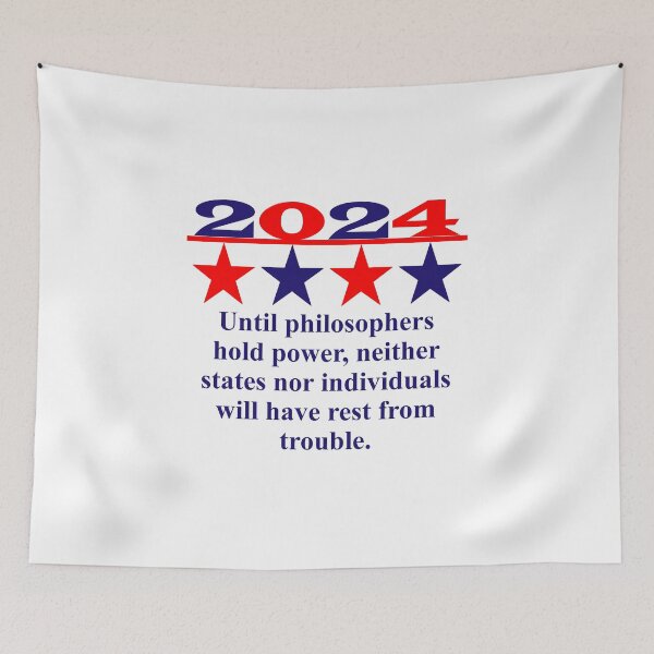 Item preview, Until Philosophers Hold Power - Political Quote  designed and sold by CrankyOldDude.