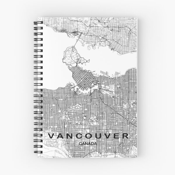 Artikelvorschau, Stadtplan von Vancouver, Karte von Vancouver, Kanada entworfen und verkauft von MondoArtShop.