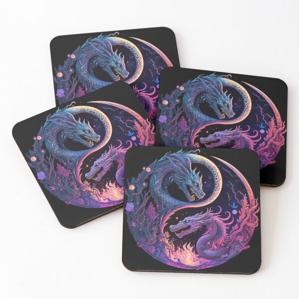 Item preview, Yin Yang Dragons designed and sold by Glitch Forge.