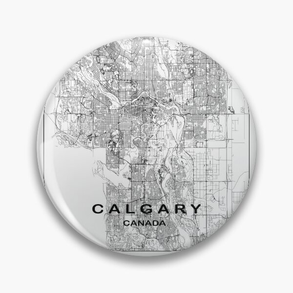 Artikelvorschau, Stadtplan von Calgary, Karte von Calgary, Kanada entworfen und verkauft von MondoArtShop.