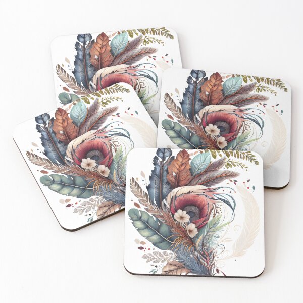 Item preview, Boho Floral Ornaments designed and sold by Gadgetaliciouss.