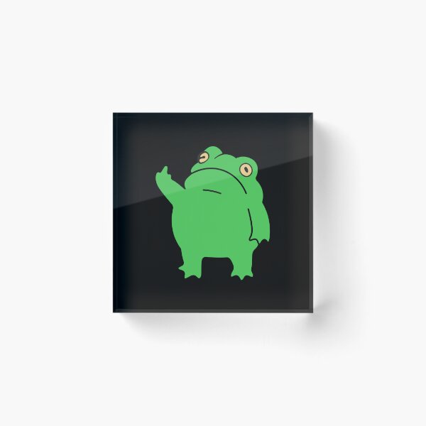Item preview, fuck you. angry  green frog.r designed and sold by Daria-design.